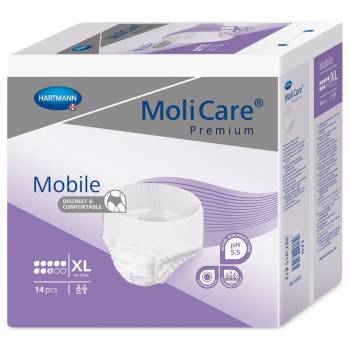 MoliCare Mobile 8 drops size XL incontinence briefs 14 pcs