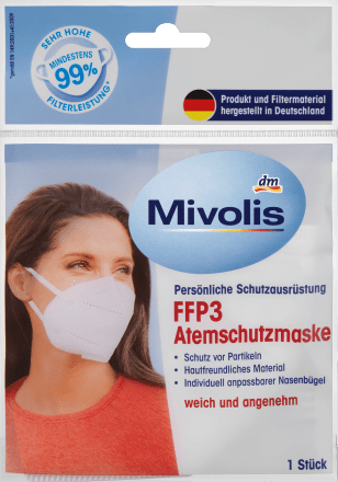 Mivolis respirator FFP3, 1 pc