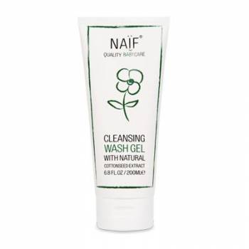 NAIF Cleansing wash gel with natural cottonseed extract 200 ml