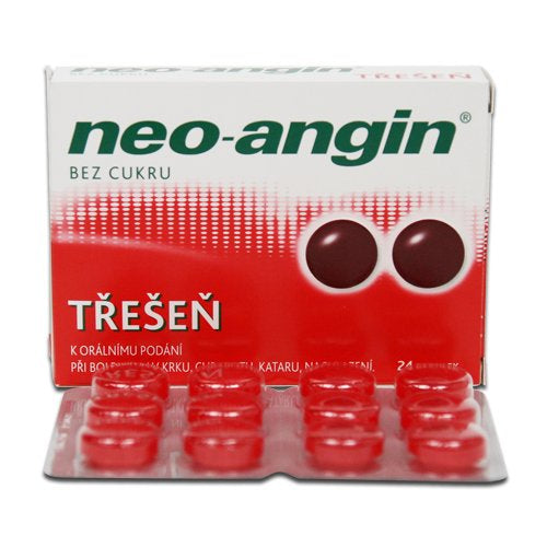 Neo-angin Cherry 24 tablets - mydrxm.com