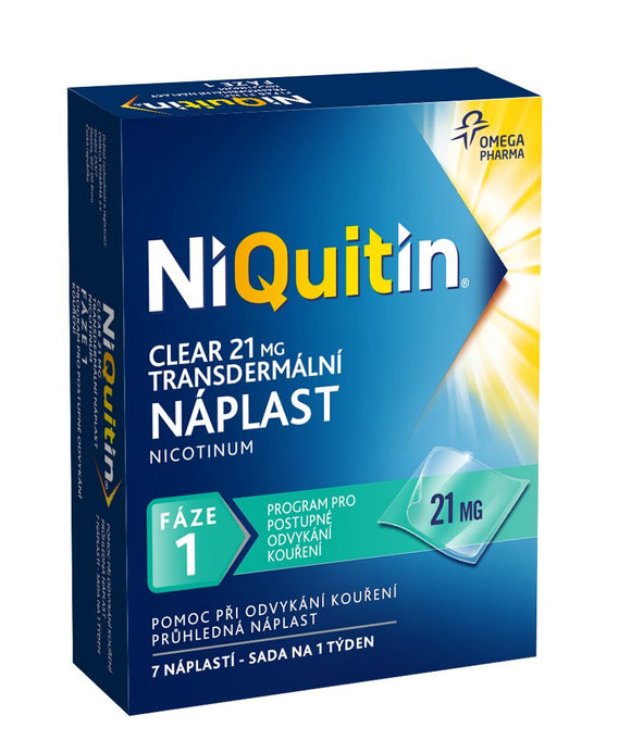 Niquitin Clear 21 mg transdermal patch 7 pcs - mydrxm.com