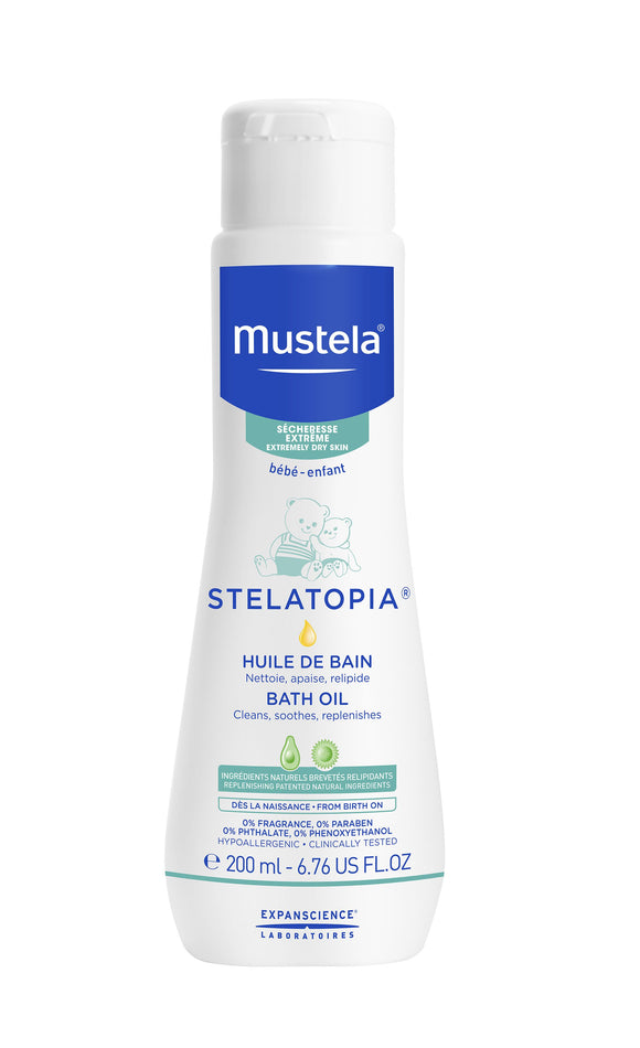 Mustela STELATOPIA bath oil for eczematic skin 200 ml - mydrxm.com