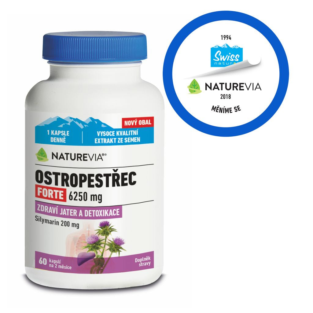 Swiss NatureVia Milk thistle forte 60 capsules - mydrxm.com