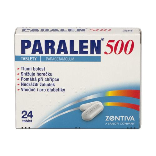 Paralen 500 mg 24 tablets - mydrxm.com