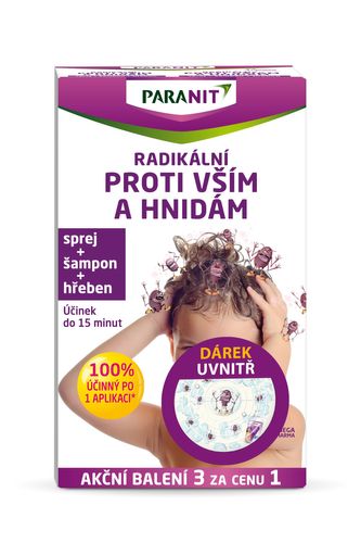 Paranit Radical set against all lice spray + shampoo + comb + gift
