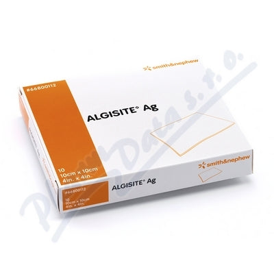 ALGISITE AG COVER 10 X 10 CM, ALGINATE CALCIUM WITH SILVER, 10 PCS