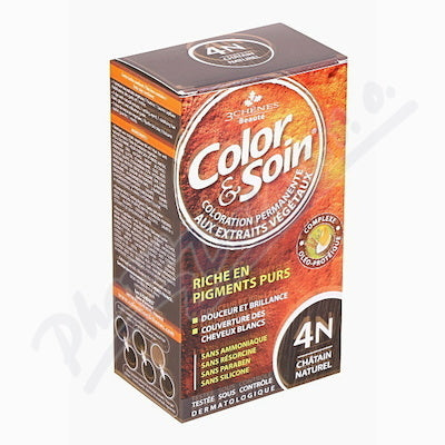 Color & Soin 4N - hair color natural brown 135ml