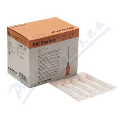 STERICAN Injection needle 18G / 1.2 x 40 mm pink 100 pcs