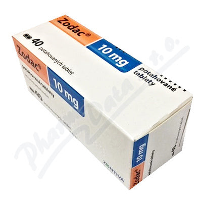 Zodac 10 mg 40 tablets