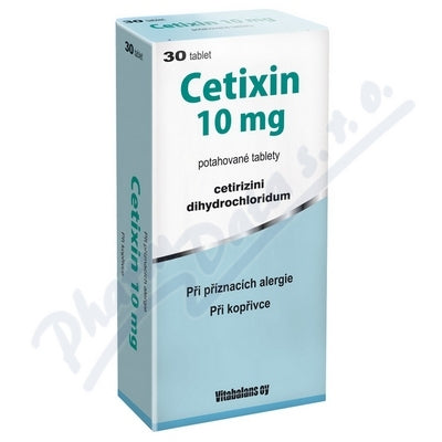 CETIXIN 10mg against allergy - 30 tablets
