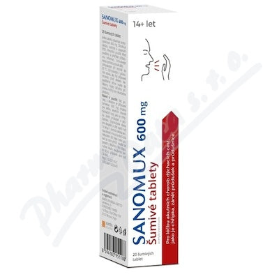 SANOMUX 600mg 20 effervescent tablets