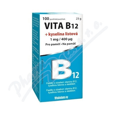 Vita B12 + folic acid 1 mg / 400 mcg - 100 tablets