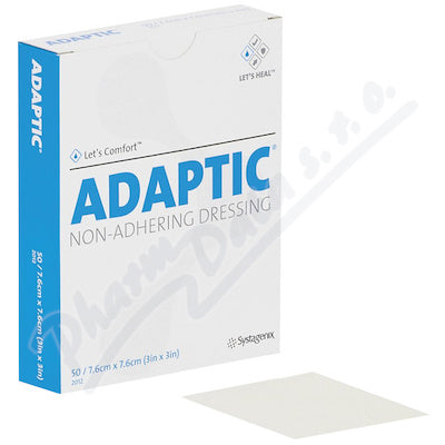 ADAPTIC NON-ADHERING Dressing 7.6 x 7.6 cm, 50 pcs