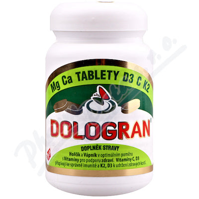 DOLOGRAN Multivitamins Mg, Ca, D3, C, K2, 60 tablets