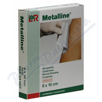 METALLINE Sterile Compress 8 x 10 cm, 10 pcs