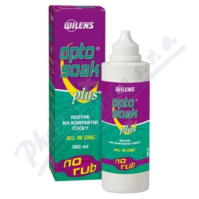 Wilens Optosoak Plus contact lenses solution 360ml