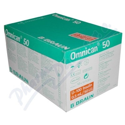 Braun Omnican disposable syringes 0.5ml 100pcs