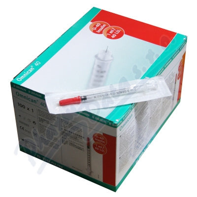 Braun Omnican disposable syringes 1ml / 30x12 / U40; 100pcs - 9161627