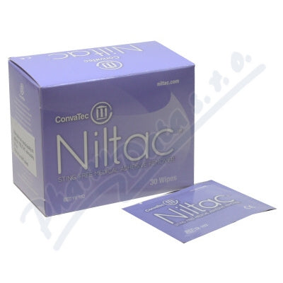 NILTAC Medical glue Remover Wipes, 30 pcs