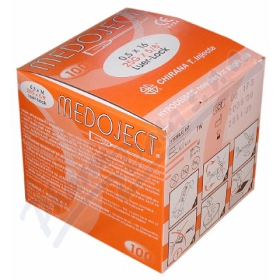 Chirana Disposable Injection Needle 0.50 x 16 Orange 100 pcs