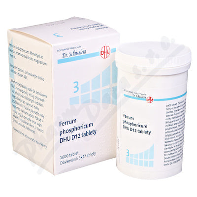 FERRUM PHOSPHORICUM DHU D12 uncoated 1000 tablets