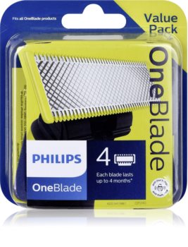 Philips spare OneBlade QP240/50 face blades, 4 pcs