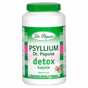 Dr. Popov Psyllium Detox 120 capsules - mydrxm.com