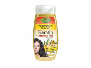 BIONE Regenerating shampoo KERATIN + ARGAN OIL 260 ml