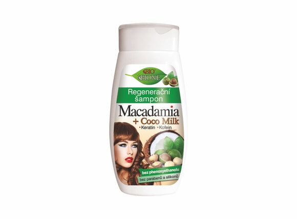 BIONE Regenerating shampoo MACADAMIA + COCO MILK 260 ml