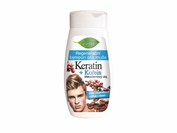 BIONE Regenerating shampoo for men KERATIN + CAFFEINE 260 ml