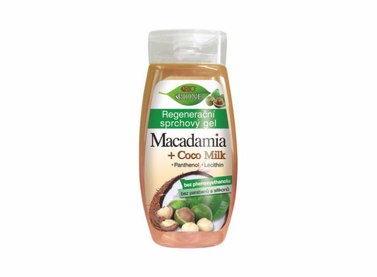 BIONE Regenerating shower gel MACADAMIA + COCO MILK 260 ml