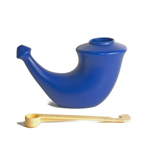 Rhino Horn Nose rinse pot blue