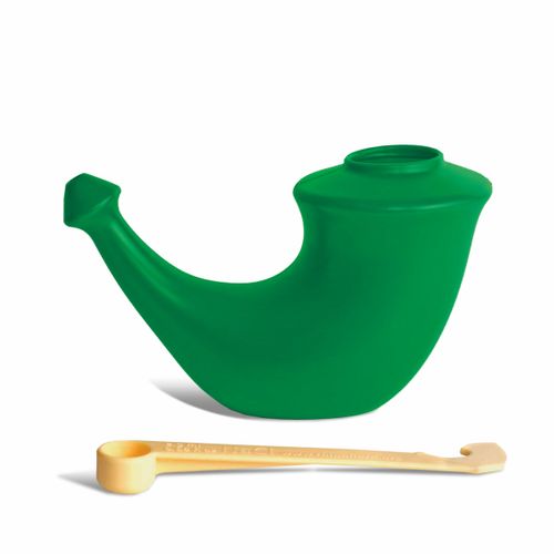 Rhino Horn Nose rinse pot green