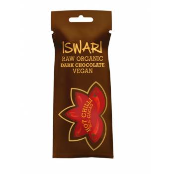 Iswari BIO RAW Chocolate candy hot chilli 80% cocoa 40 g - mydrxm.com