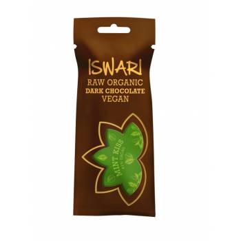 Iswari BIO RAW Chocolate candy mint kiss 61% cocoa 40 g - mydrxm.com
