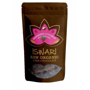 Iswari BIO RAW Chocolate candy raspberry 60% cocoa 200 g - mydrxm.com