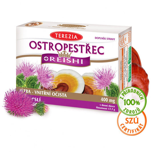 Organic Milk Thistle Reishi Mushroom Elderberry Natural vitamins BIO for liver - mydrxm.com