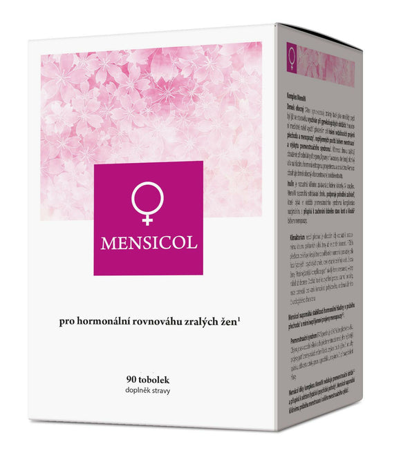 Natural Mensicol Non Hormonal Vitamins for adult women menopause food 90 capsules - mydrxm.com
