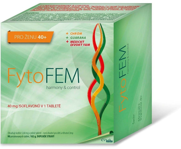 Natural FytoFem Harmony Vitamins Minerals for Women 40+ menopause food 90 tablets - mydrxm.com