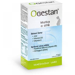Ogestan Mother and Baby Multi Vitamins Iodin Vitamin D3 E Folic Acid B9 Omega 3 - mydrxm.com