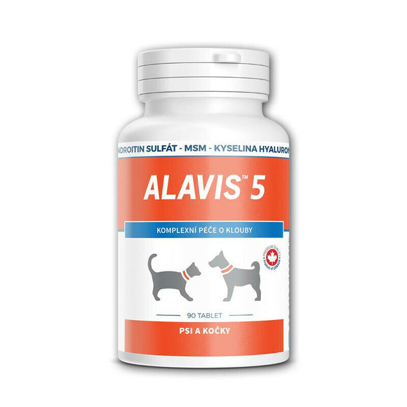 Alavis 5 Dog & Cat Joints Complex Care 90 tablets Vitamins Safe MSM - mydrxm.com