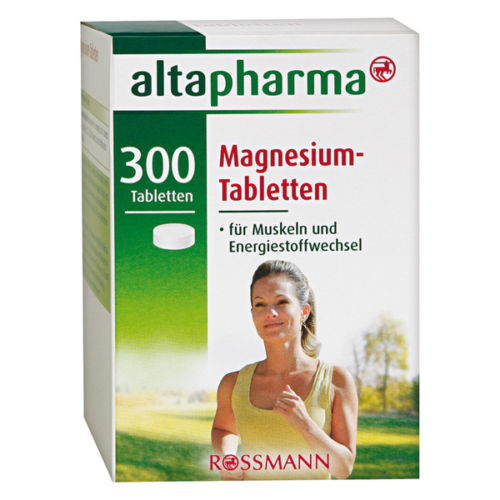 Magnesium vitamins 300 tablets food diet food supplement made in Germany - mydrxm.com