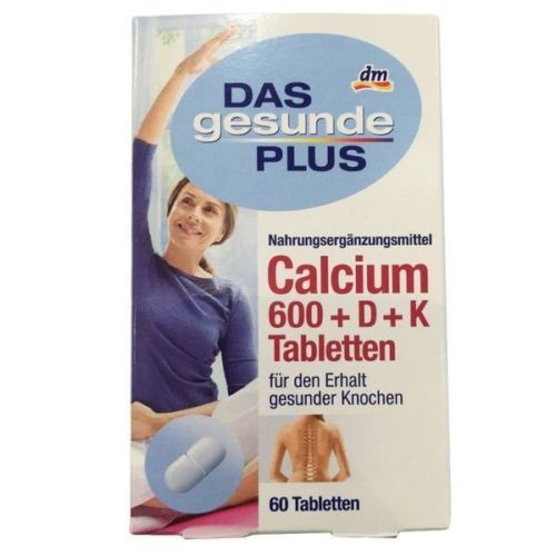 Das Gesunde Calcium 600 + Vitamin D3 + K 60 tablets immune system - mydrxm.com