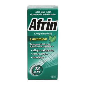 Afrin with menthol 0.5 mg / ml nasal spray 15 ml - mydrxm.com