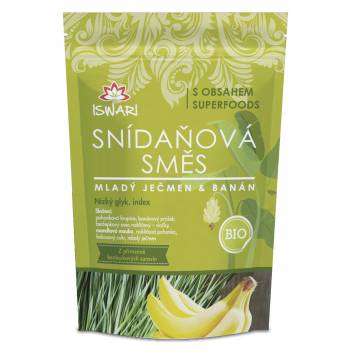 Iswari BIO Breakfast barley young banana 300 g - mydrxm.com