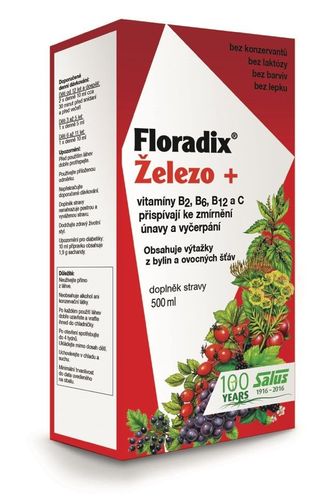 Salus Floradix Iron + syrup 500 ml