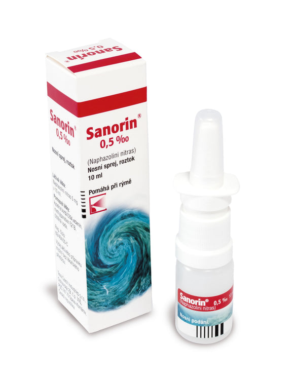 Sanorin 0.5 ‰ nasal spray 10 ml - mydrxm.com
