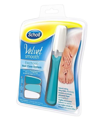Scholl Velvetsmooth Electric nail file blue