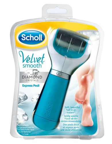 Scholl Electric foot file blue