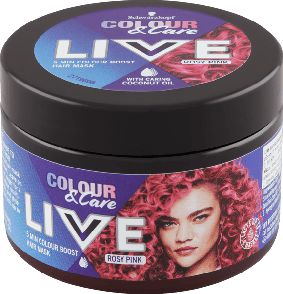 Schwarzkopf LIVE Color & Care Rosy Pink hair mask, 150 ml
